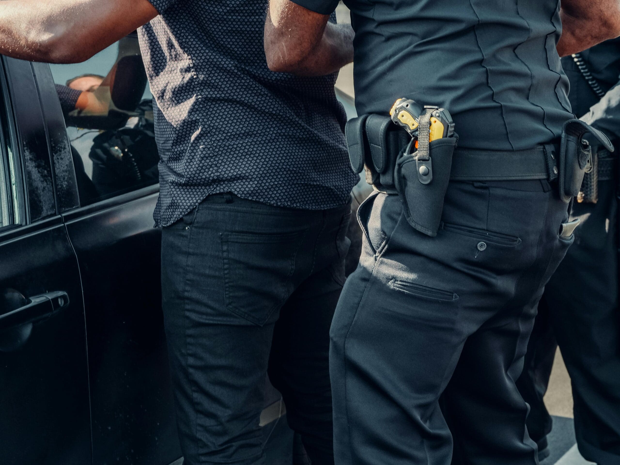 An arrest in progress, representing the criminal defense matters handled for clients in Magnolia, Arkansas
