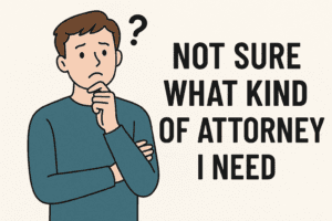 Not sure of attorney type that is needed
