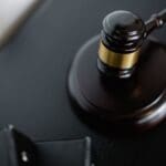 Criminal Defense Attorney Pennsylvania Towanda A wooden gavel resting on a dark desk